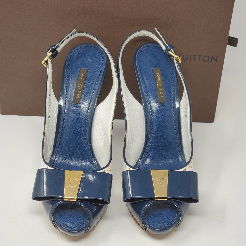 💯 Auth Louis Vuitton Multicolor High Heel Shoes - Picture 3 of 8